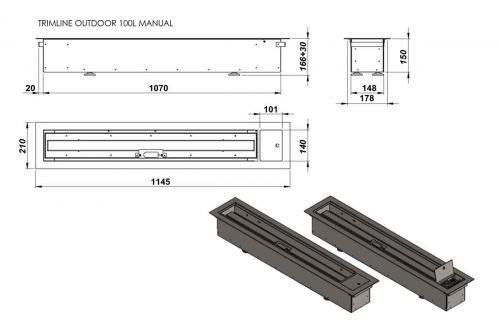 Preview: Trimline Fires outdoor built-in gas fire 75L- manual